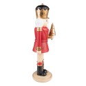 Clayre & Eef Figurine Nutcracker 38 cm Red Gold colored Polyresin