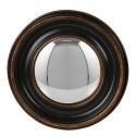 Clayre & Eef Mirror Ø 29 cm Brown Plastic Round
