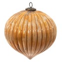 Clayre & Eef Christmas Bauble XL Ø 25 cm Gold colored Glass