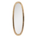 Clayre & Eef Mirror 33x99 cm Gold colored Aluminium Glass Oval