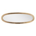Clayre & Eef Spiegel 33x99 cm Goldfarbig Aluminium-Glas Oval