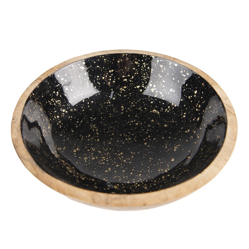 Clayre & Eef Decorative Bowl Ø 20x7 cm Brown Wood Round