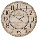 Clayre & Eef Wall Clock Ø 60 cm Beige MDF Round