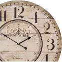 Clayre & Eef Orologio da parete Ø 60 cm Beige MDF Rotondo