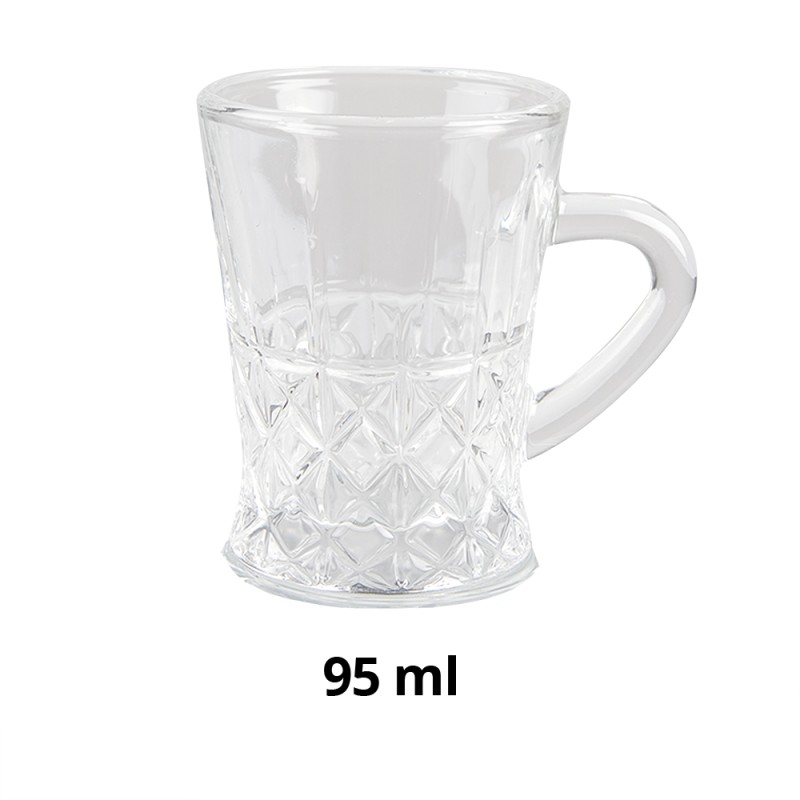 Clayre & Eef Mug 95 ml Verre Rond