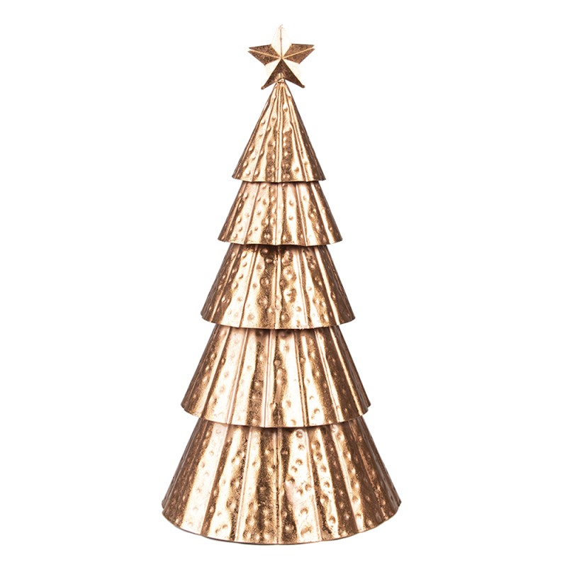 Clayre & Eef Christmas Decoration Christmas Tree 38 cm Copper colored Iron