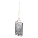 Clayre & Eef Bell with Clapper 8x4x14 cm Silver colored Iron Rectangle
