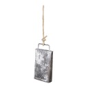 Clayre & Eef Sonnettes avec battant 10x4x19 cm Couleur argent Fer Rectangle