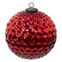 Clayre & Eef Christmas Bauble XL Ø 25 cm Red Glass