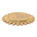 Clayre & Eef Decorative Bowl Ø 20x2 cm Gold colored Plastic Round Branches