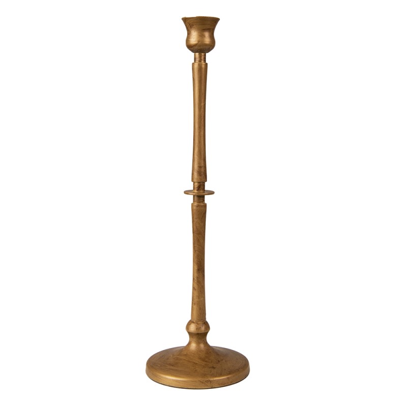 Clayre & Eef Candle holder 35 cm Gold colored Iron Round