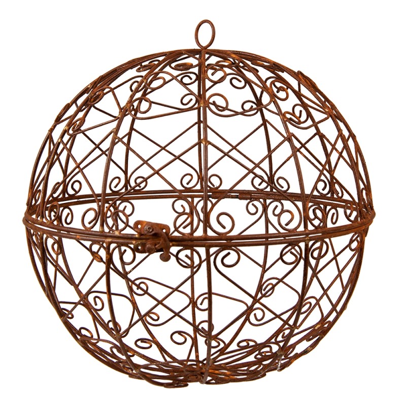 Clayre & Eef Decorative Ball Ø 30 cm Copper colored Metal