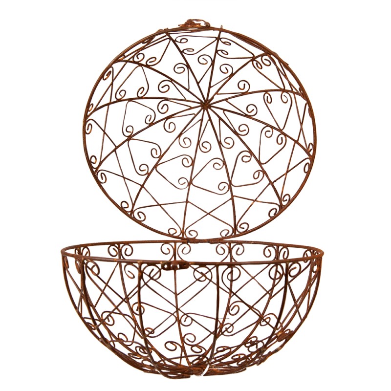 Clayre & Eef Decorative Ball Ø 30 cm Copper colored Metal