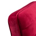 Clayre & Eef Fauteuil avec accoudoir 60x69x78 cm Rouge Textile