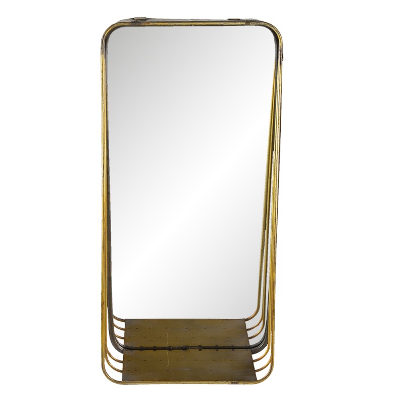Clayre & Eef Mirror 24x49 cm Copper colored Metal Rectangle