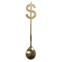 Clayre & Eef Tablespoon 15 cm Gold colored Metal Dollar