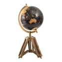 Clayre & Eef Globe 18x16x26 cm Black Wood Metal