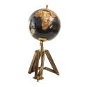 Clayre & Eef Globe 18x16x26 cm Noir Bois Métal