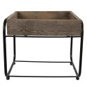 Clayre & Eef Plant Table 32x26x27 cm Brown Wood Iron