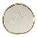Clayre & Eef Poignée de porte 4 cm Blanc Couleur or Céramique