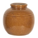 Clayre & Eef Vase 8 cm Marron Céramique Rond
