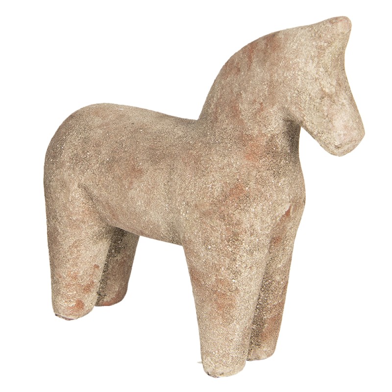 Clayre & Eef Dekoration Pferd 20 cm Braun Keramik