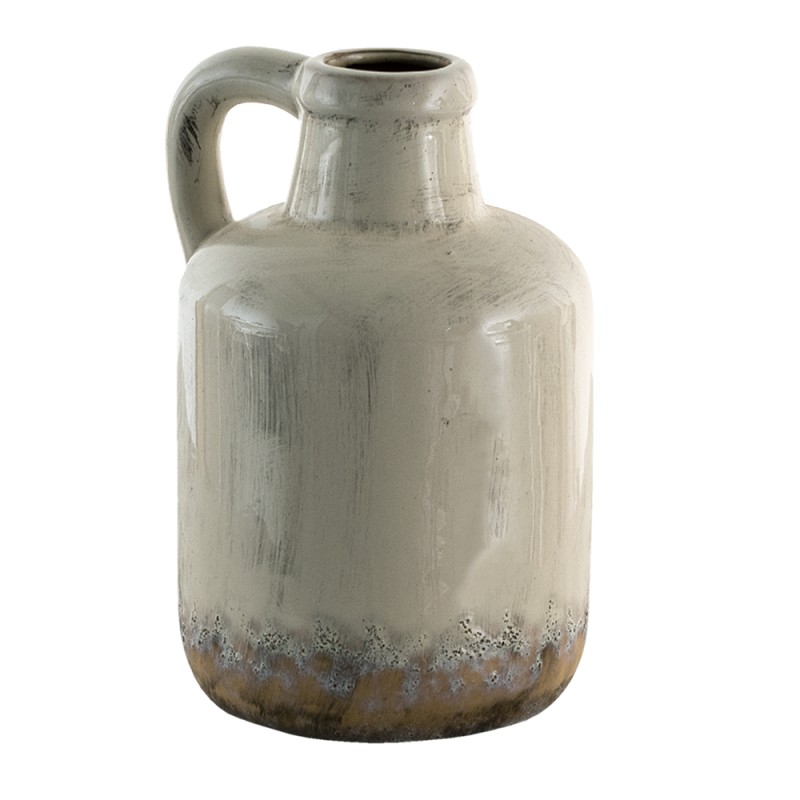 Clayre & Eef Vase Ø 14x23 cm Beige Ceramic