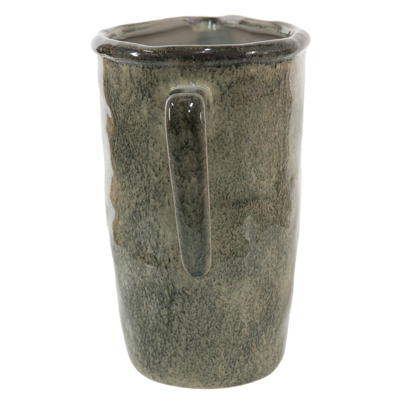 Clayre & Eef Decoration can 1850 ml Green Ceramic