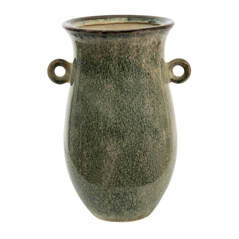 Clayre & Eef Vase 18x14x26 cm Vert Céramique