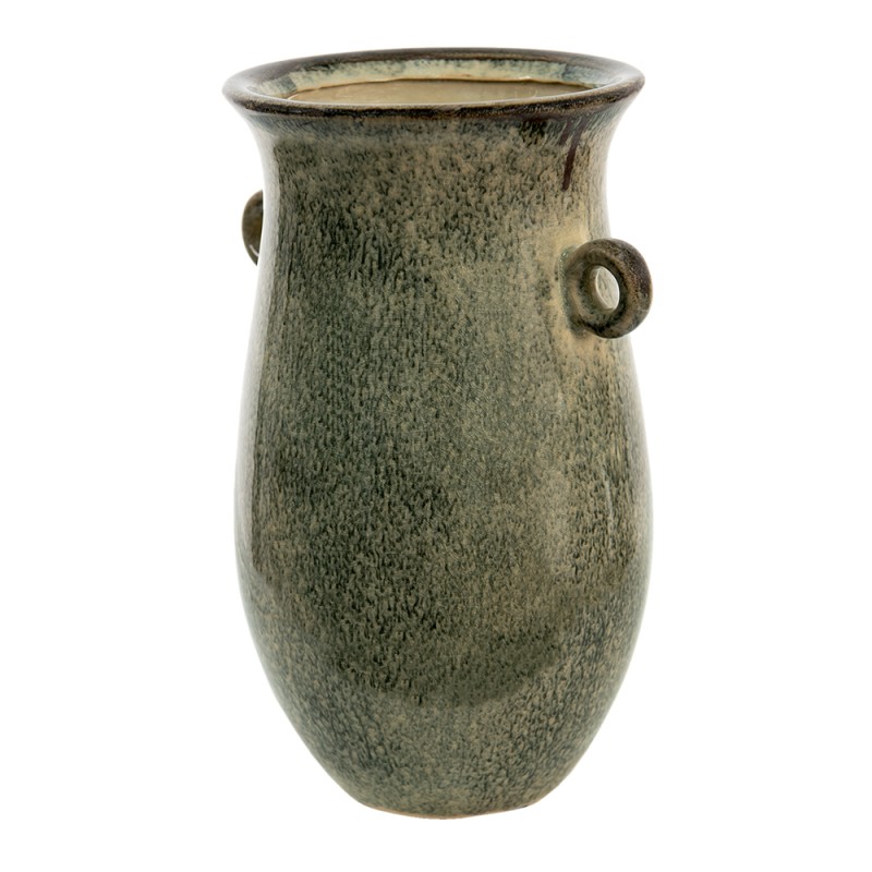 Clayre & Eef Vase 18x14x26 cm Grün Keramik