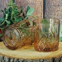 Clayre & Eef Waterglas  280 ml Bruin Glas