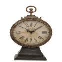 2Clayre & Eef Table Clock 16*7*21 cm Brown Iron