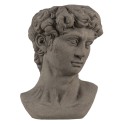 Clayre & Eef Fioriera Busto  14x13x21 cm Grigio Pietra