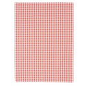 Clayre & Eef Geschirrtuch 50x70 cm Rot Weiß Baumwolle Rauten