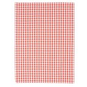 Clayre & Eef Torchon 50x70 cm Rouge Blanc Coton Losange