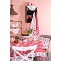 Clayre & Eef Tea Towel  50x70 cm Red White Cotton Diamond