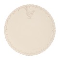 Clayre & Eef Dinner Plate Ø 26 cm Beige Ceramic Round Chicken