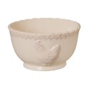 Clayre & Eef Scodella per zuppa Ø 13 cm Beige Ceramica Rotondo Pollo