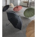 Juleeze Erwachsenen-Regenschirm Ø 100 cm Schwarz Polyester