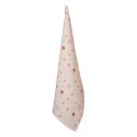 Clayre & Eef Tea Towel  50x70 cm Beige Pink Cotton Rocking Horse