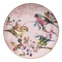 Clayre & Eef Cup and Saucer 200 ml Pink Porcelain Birds