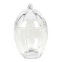 Clayre & Eef Glass Jar Egg Ø 9x13 cm Glass