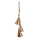 Clayre & Eef Christmas Ornament Bell 10x5x36 cm Copper colored Iron