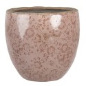 Clayre & Eef Planter Ø 20x19 cm Pink Ceramic Round Flowers