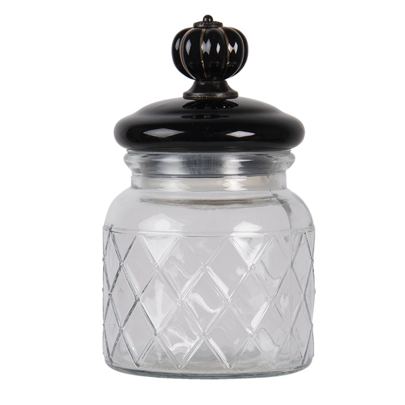 Clayre & Eef Glass Jar 600 ml Transparent Glass