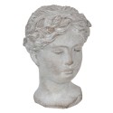 Clayre & Eef Bust Woman 16x15x23 cm Grey Stone