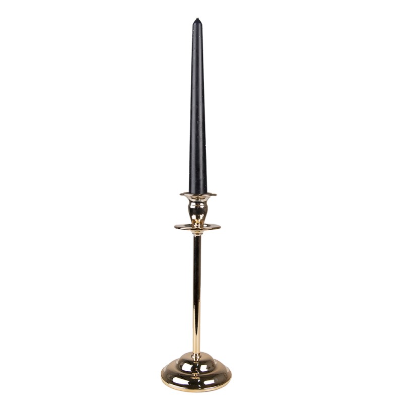 Clayre & Eef Candle holder 25 cm Gold colored Iron Round
