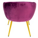 Clayre & Eef Dining Chair 65x64x74 cm Purple Textile