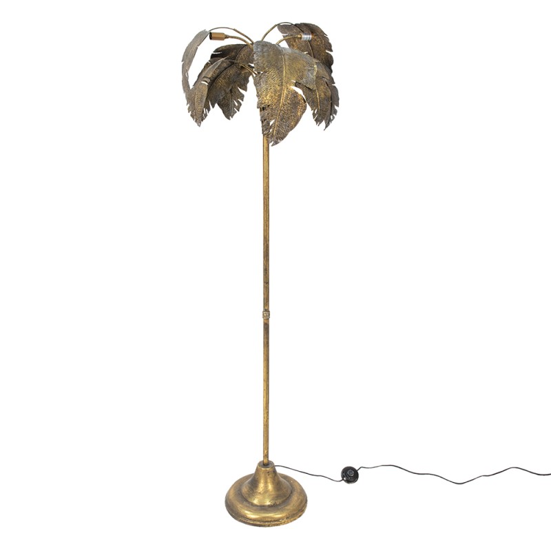 Clayre & Eef Floor Lamp 64x64x165 cm Gold colored Metal