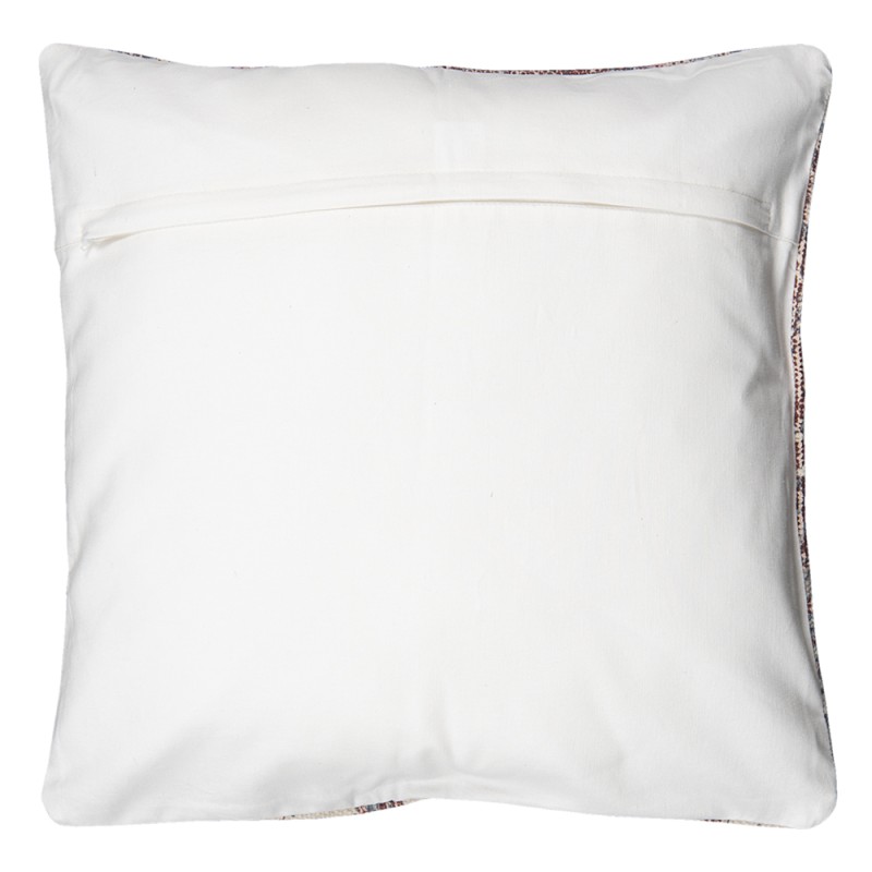 Clayre & Eef Housse de coussin 50x50 cm Rose Bleu Coton Carré